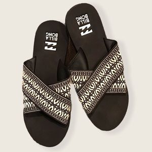 Billabong Elastic Cross-strap Slides Ladies 8